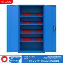 Industrial Metal Tool Cabinet With Ventilated Perforated Doors Multiple Color Choices 24*4 Compartments for Factory Organization thumbnail-3