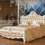 Classical Solid Wooden Bed Bedroom Furniture Set thumbnail-1
