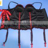 Black Red Sexy Shapewear,slimming Body Suit With Red Bow thumbnail-4