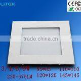 2014New and Hot 3 Warranty Years Indoor Small Square Or Round 4W Led Panel Light Led Ceiling Lights110*110mm