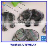 White Mother of Pearl MOP Shell Elephant Animal Beads thumbnail-1
