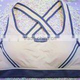 Cotton Spandex Tight Sexy Bra Custom Sports Top Women thumbnail-3