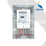 SAIP/SAIPWELL PC Single-Phase Split Mounting Type Transparent Case Outdoor Electric Meter Box