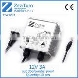 CCTV Waterproof Power Adapter 12 Volt Adapter 12v 3a Waterproof Out Door thumbnail-1