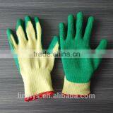 New premium latex rubber coated cotton builders grip gardening safety work gloves