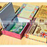 Manufacture Decorative Book Shaped Metal Tin Boxes/book Shape Folding Box