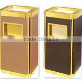 Luxurious Royal Indoor Square Ground Metal Public Dustbin thumbnail-1