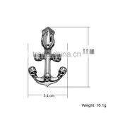 Kindy Jewelry Fashion New Design Stainless Steel Skull Anchor Necklace Pendant thumbnail-3