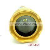 1W Powerful Led Zoom Adjustable Flashlight Powered by 2D Batteries thumbnail-3
