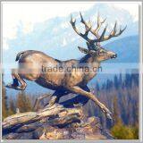 Outdoor Garden Art Bronze Elk Statue Sculpture for Decoration thumbnail-1