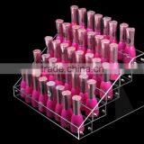 Customized Acrylic Display ,clear Round Acrylic Nail Polish Display