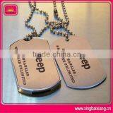 Cheap Custom Wholesale Dog Tags With Necklace