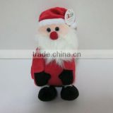 JM8362-3 plush Christmas Santa toy with blanket