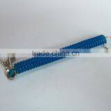 Plastic Spring Lanyard Coil With Snap Hook And Key Ring For Wholesale