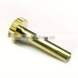 Customized CNC metal precision part Brass plate brass tube stamping parts brass screws with gold-plated