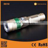 Alumium C-REE XM-L T6 USB Power Bank Torch Lighter