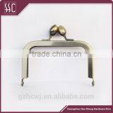 6.5*10cm anti brass kiss lock metal handbag clutch purse frame