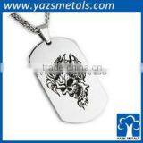 Cheap Stainless Steel Blank Silver Dog Tag thumbnail-2
