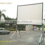 Format 4:3, 200 inch Fast fold projection screen/portable Qfold projector screen/big size rear projection screen