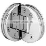 SH-90HD Semi-cirnial 90degree Mirror/Satin Finished Double Sides Stainless Steel China Supplier Small Shower Hinge thumbnail-3