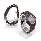 2016 New Fashion 100% Natural Wood Watch, Ebony Wooden Wrist Watch Trade Assurance thumbnail-2