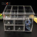 Newest Style Factory Direct Price High Clear Acrylic Makeup Display Storage Box With Drawers
