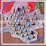 Wholesale Hot Fix Rhinestone by Rhinestone Transfers to Leaves Design Applied Clothing