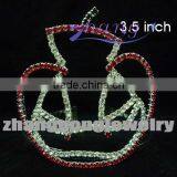Fashion Colored Rhinestone Halloween Crown thumbnail-1