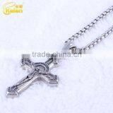 Guangzhou Jewelry Wholesale Online Jesus Cross Stainless Steel Pendant thumbnail-6