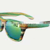 charm colorful bamboo sunglasses