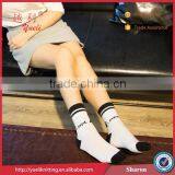Woman Sock Football Boots Cotton Black and White Tube Sock thumbnail-1