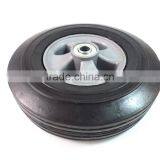 Utility Cart Semi Pneumatic Rubber Plastic Rim Wheels 10" x 2.5 thumbnail-1