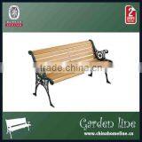 CAST IRON WOOD GARDN BENCH thumbnail-1
