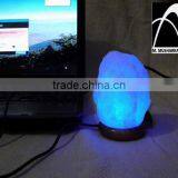 Himalayan Rock Salt USB Tiny BLUE Lamps NATURAL thumbnail-2