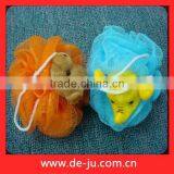Light Green Flower Petaling Bath Sponge Loofah thumbnail-2