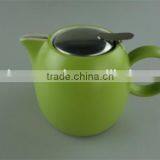 Stock Ceramic Round Water Bottle,glazed Stainless Steel Lid Water Pot,teapot thumbnail-4