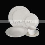 ceramic 20 pcs white dinnerware set