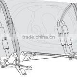 2 Pairs J-Bar Rack Kayak Carrier Canoe Boat Surf Ski Roof Top Mount Car SUV Crossbar thumbnail-2