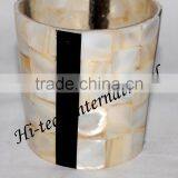 Glass & Bone Votive Holder,Decorative Votive Holder thumbnail-1