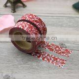 Washi Masking Tape With Red Flower, Washi Masking Tape for Decoration thumbnail-1