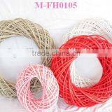 Hanging Wicker Heart Shape Wreath for Decoration thumbnail-5