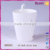 Modern Simple Ceramic Horse Animal White Coffee Mug thumbnail-4