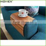 Bamboo Couch Sofa Arm Rest Wrap Tray Table Homex_BSCI Factory thumbnail-1