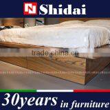 New Model Simple Design Wooden Bed With Four Drawers B-814 thumbnail-5