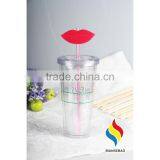 Clear PS/AS Cup With Logo Plastic Tumbler 16oz thumbnail-6