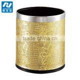 Hotel Room Stainless Steel Garbage Can Chatroom Dustbin thumbnail-4