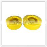 China Khaki Color Hole Ceramic-like Melamine Ashtray With Lid thumbnail-3