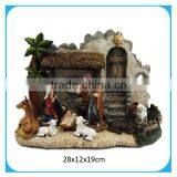 Polyresin Jesus Nativity Set Manger thumbnail-1