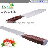 6.5 -inch Colour Wood Handle Vegetables Santoku Knife thumbnail-5
