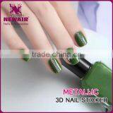 New Air 3D Metallic Gold And Silver Nail Stickers thumbnail-4